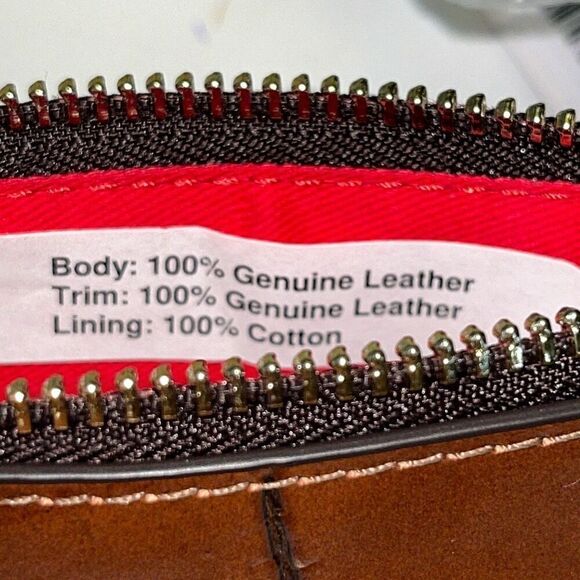 Dooney & Bourke Croco Cognac Wristlet- Mini Bag- NEW - Picture 7 of 11